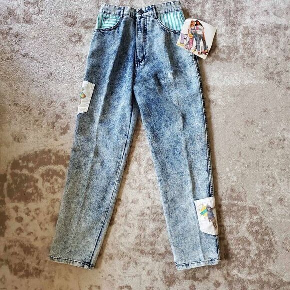 EJ Gitano Jeans 1980s Girls SZ 14 Deadstock NWT - Picture 5 of 8